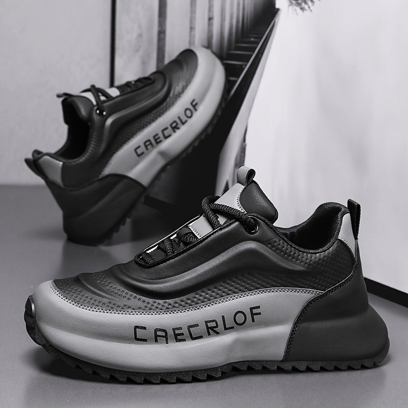 Men's Color Block Sneakers Lightweight Non-Slip Casual Shoes for Outdoor Activities