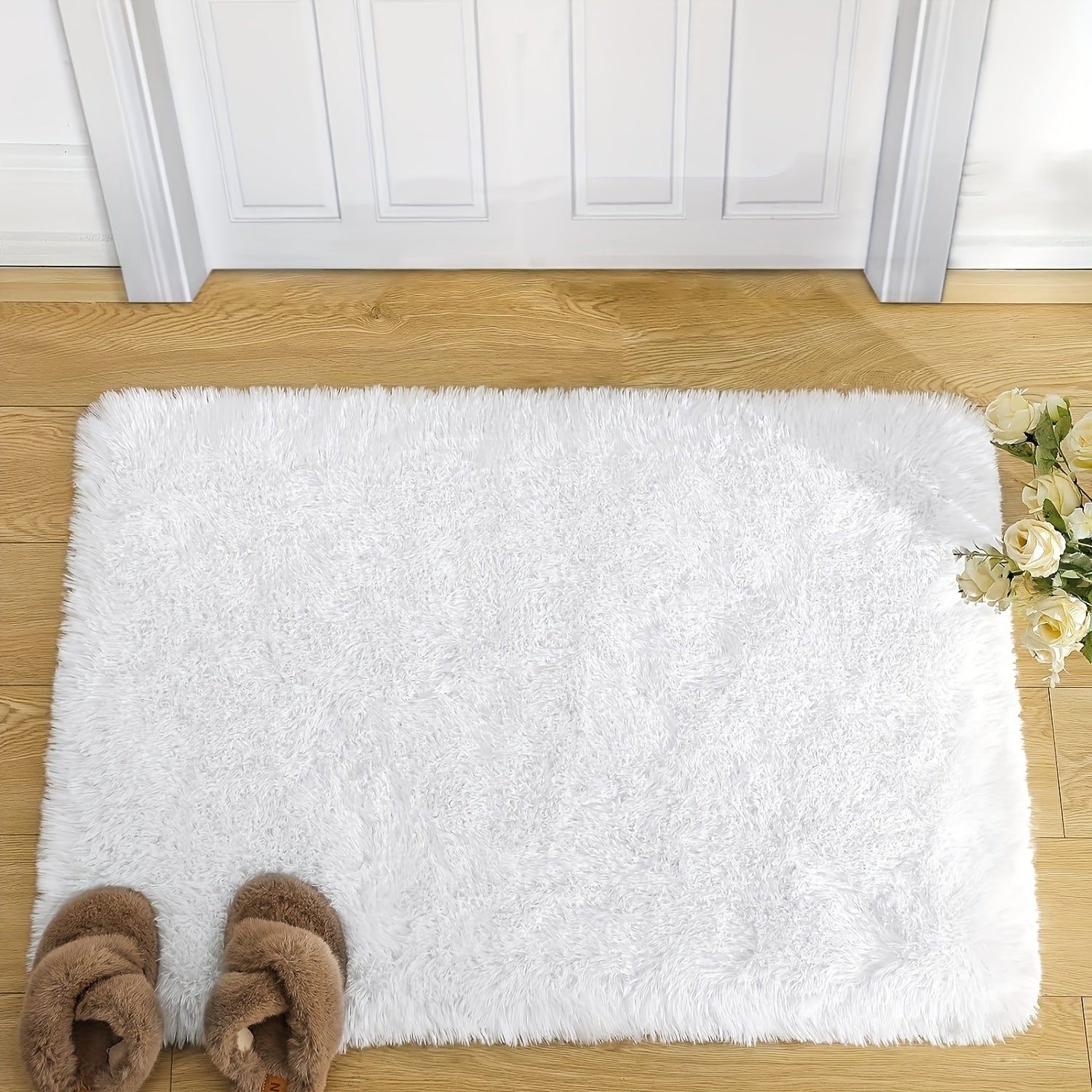 Ощутите максимальный комфорт с нашим мягким и уютным ворсистым ковриком! Идеально подходит для спальни, гостиной или любого помещения в помещении - Размер: 60 см x 40 см