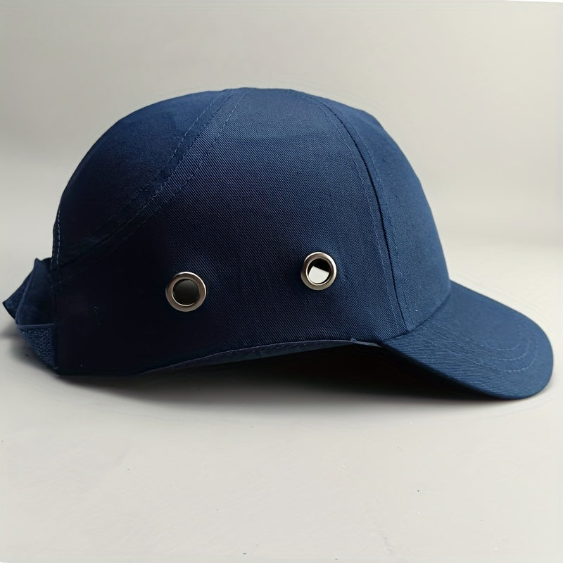 Navy Blue Safety Bump Cap for Men and Women Lightweight Breathable Adjustable Helmet