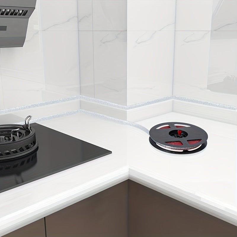 Водонепроницаемая лента для декорации ванной, запечатывает щели и края стен, самоклеящаяся.