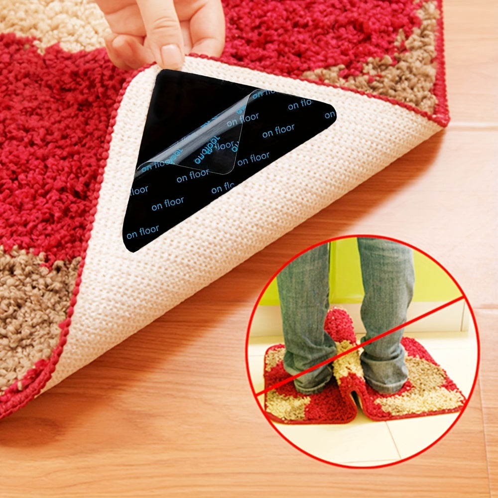 Pack of 4/8/16/24 Non-Slip Washable Rug Stickers for Hardwood Floors and Corners