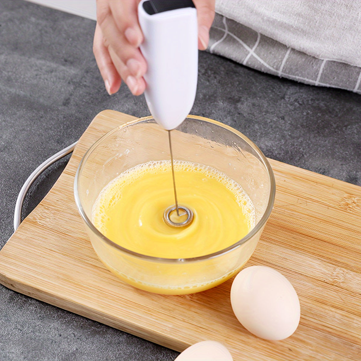 Electric Milk Frother Egg Beater Coffee Blender Handheld Stirrer