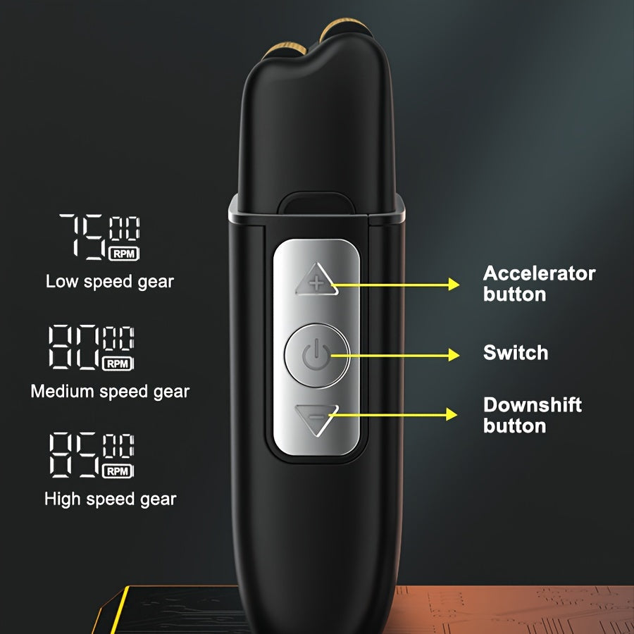 Kit de recortadora de cabello con pantalla LED, maquinilla de afeitar de lámina, recortadora de nariz y barba, carga USB, 1 set