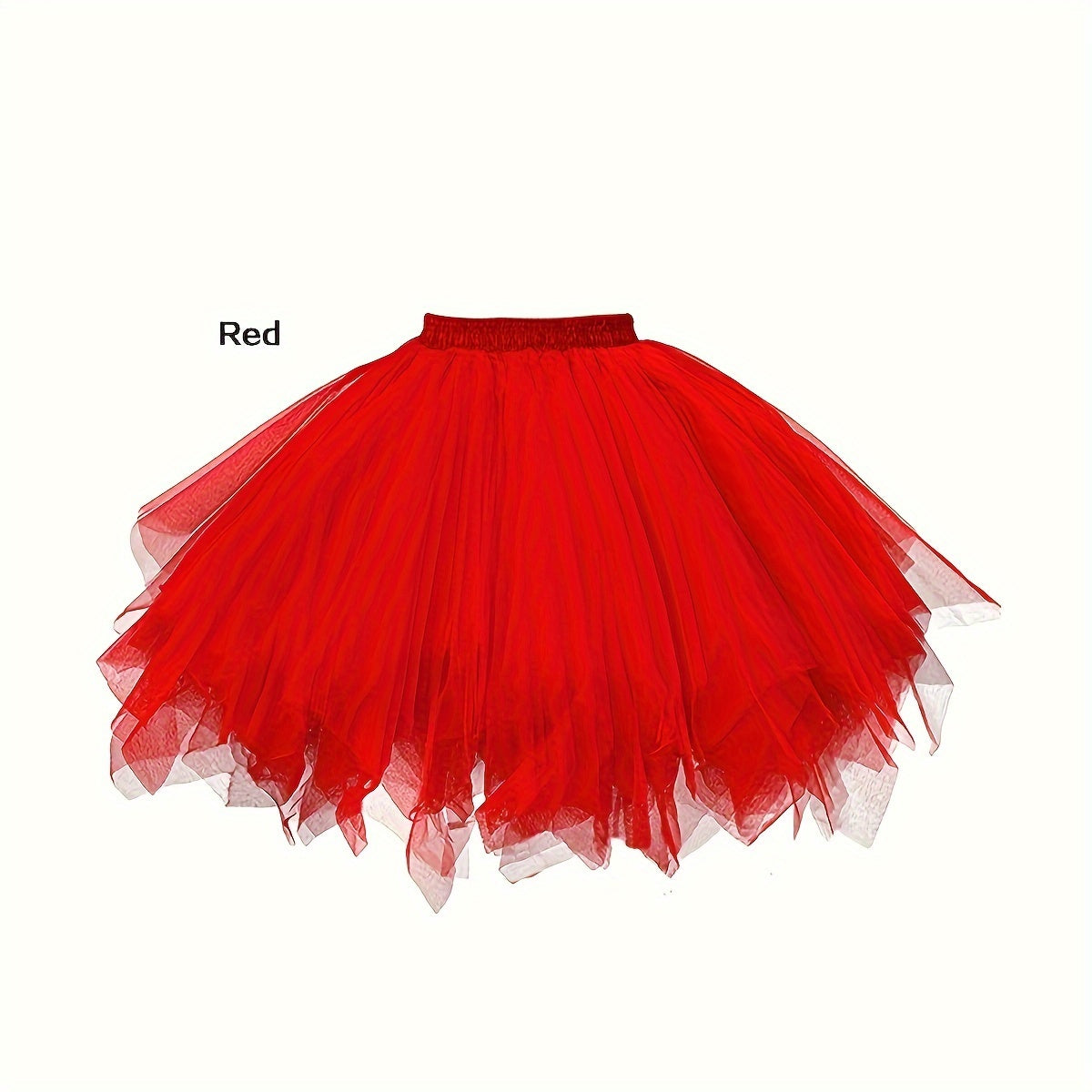 Falda de tul para niñas, para bodas y fiestas, cintura elástica, rosa, talla 3T