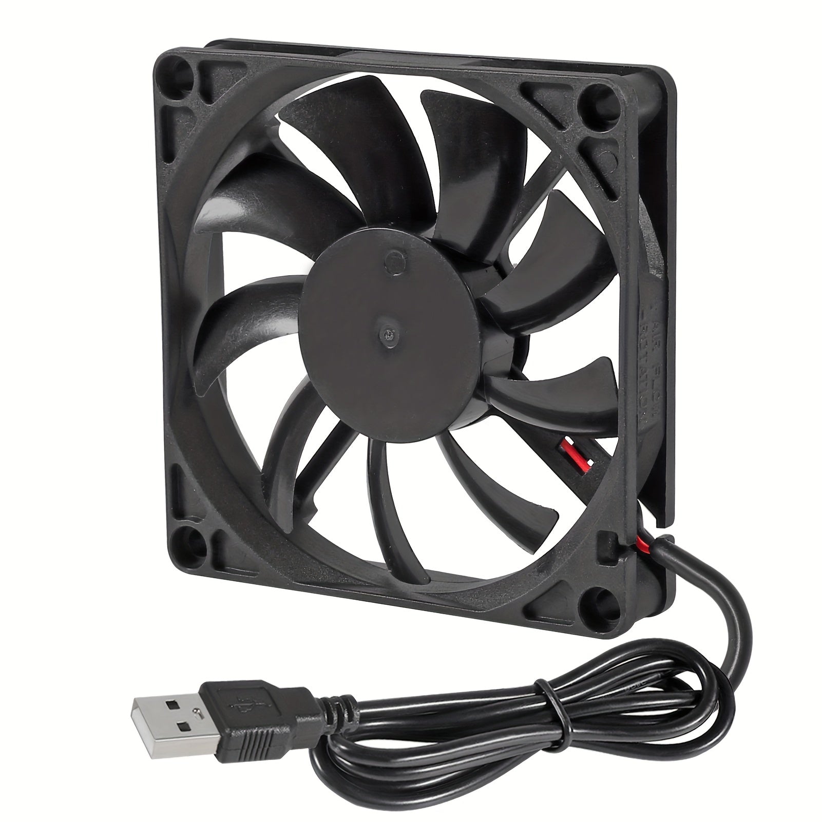 Two 80mm DC 5V USB fans for 3D printers and PC CPU cooling 8010 8015