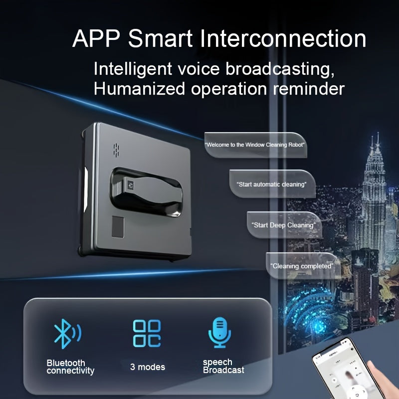 Automatic Electric Window Cleaning Robot with Remote Control and Water Sprayer