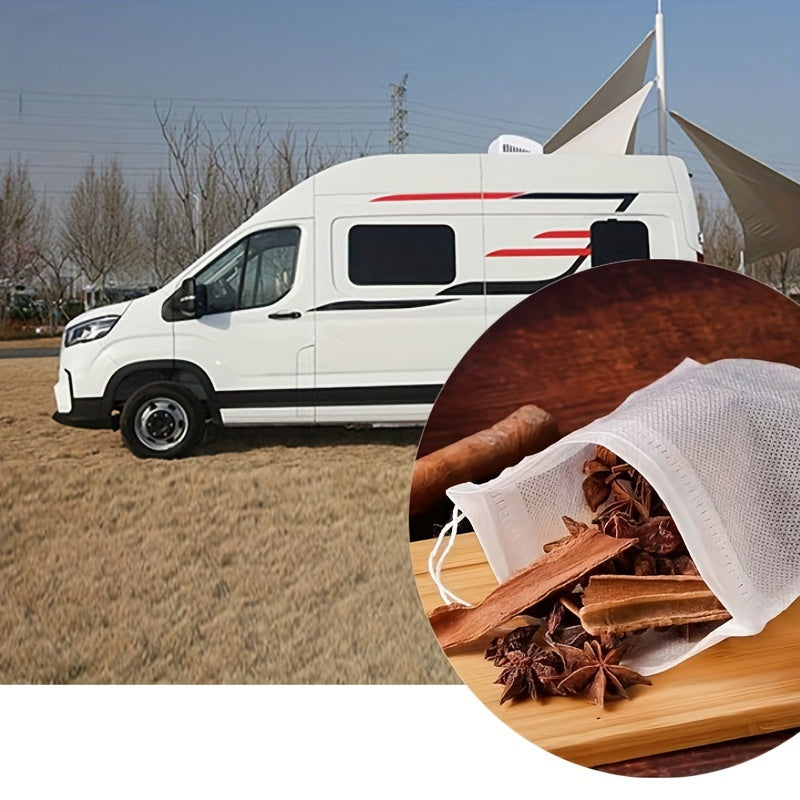 Bolsas de filtro de té desechables 100 piezas, bolsas para infusionar té suelto