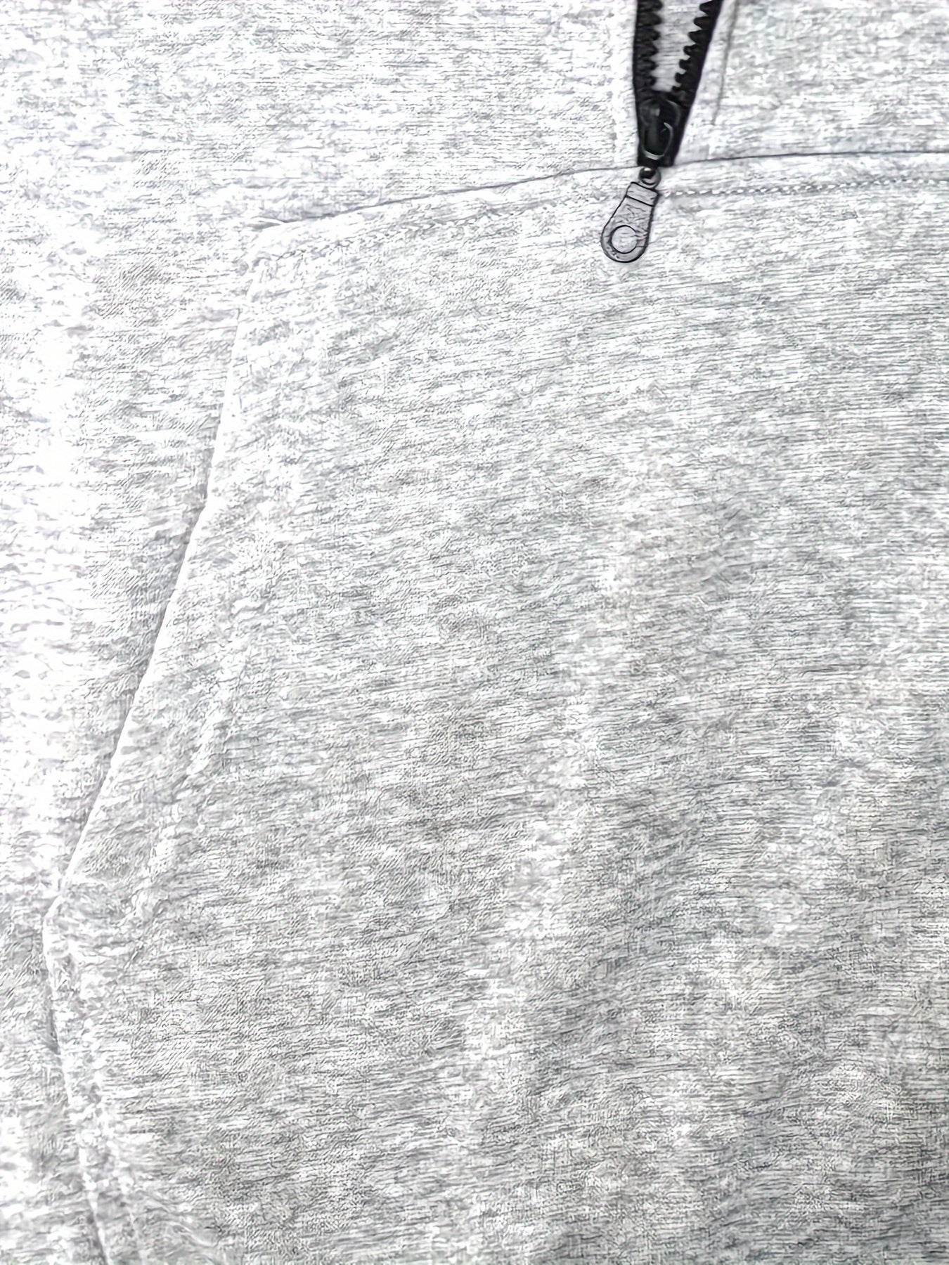 Men's Long Sleeve Letter Print Hoodie with Kangaroo Pocket Zipper and Hooded Collar for Casual Outdoor Sports in Autumn and Winter