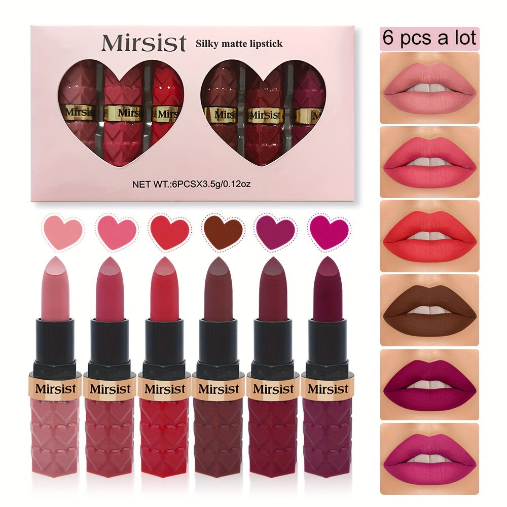 Pintalabios mate para mujer, taza antideslizante, a prueba de agua, maquillaje de labios de larga duración