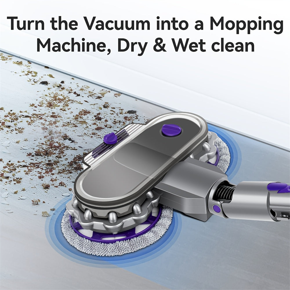 Elektr mopu boshliq qo'shimchasi, suv tanki va 6 ta mop - Dyson V7, V8, V11, V10, V15 changyutgichlari bilan mos keladi