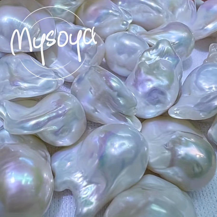 унисекс ожерелье из пресноводных жемчужин 14-18мм ручной работы подарочная коробка украшения