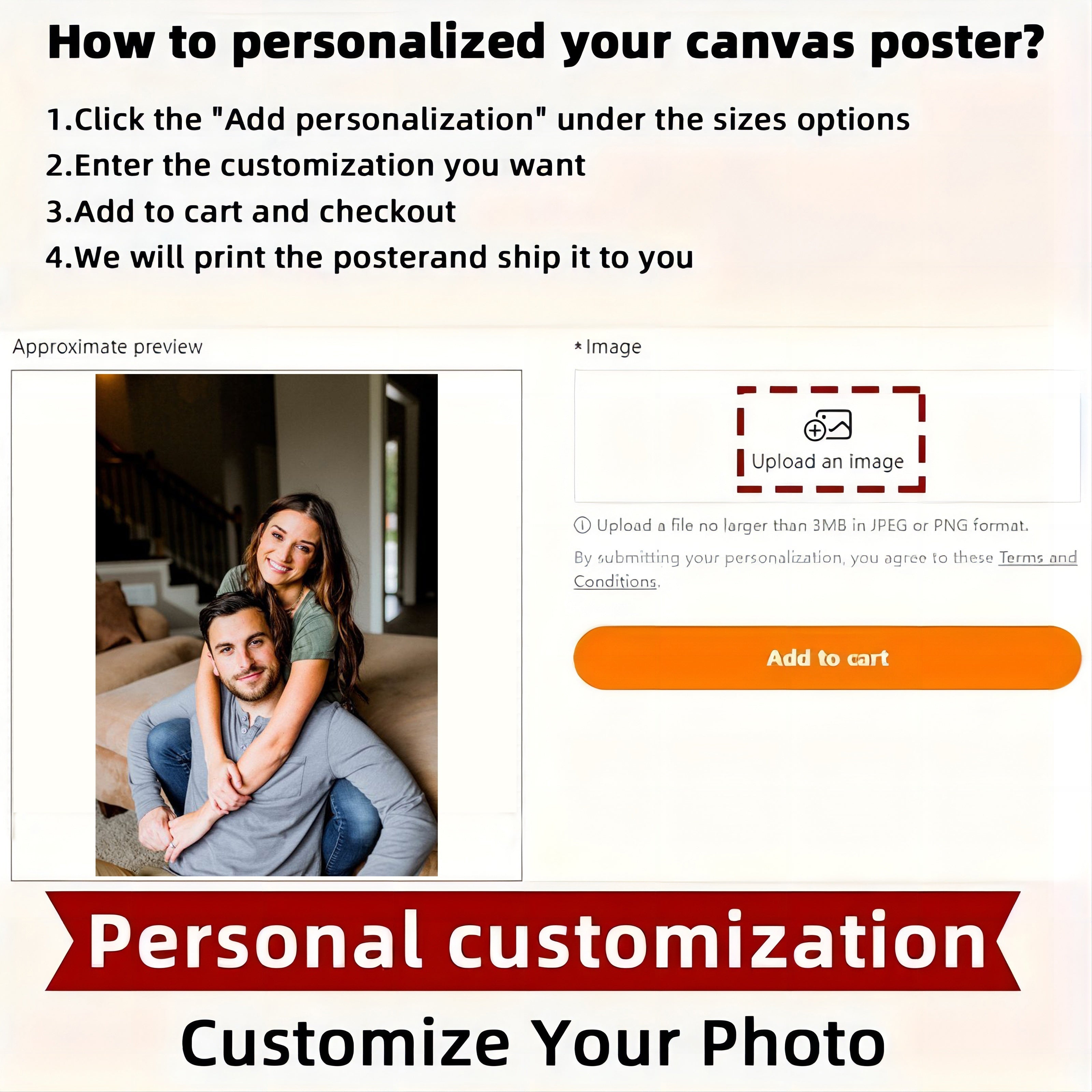 Custom Wooden Picture Frame 29.97cm x 39.88cm for Bedroom Living Room Decor