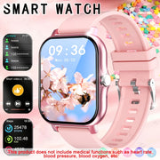 2.01-Inch Full Screen Touch Sports Smartwatch for Men and Women Make Calls Track Steps Calories Multi-Sports