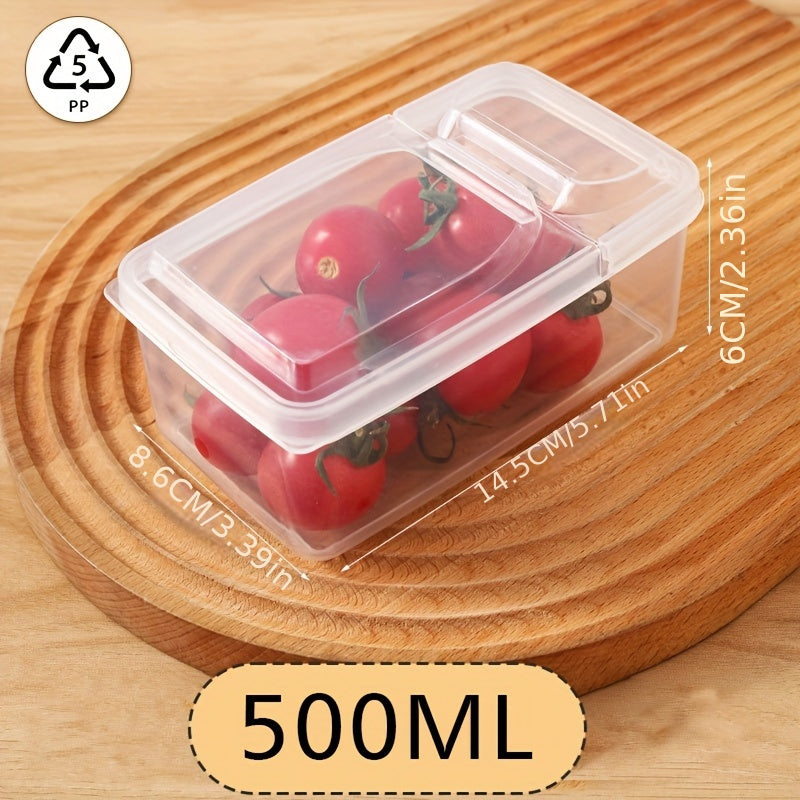 Large Capacity Food-Grade PP Storage Container with Handle for Fruits and Vegetables
