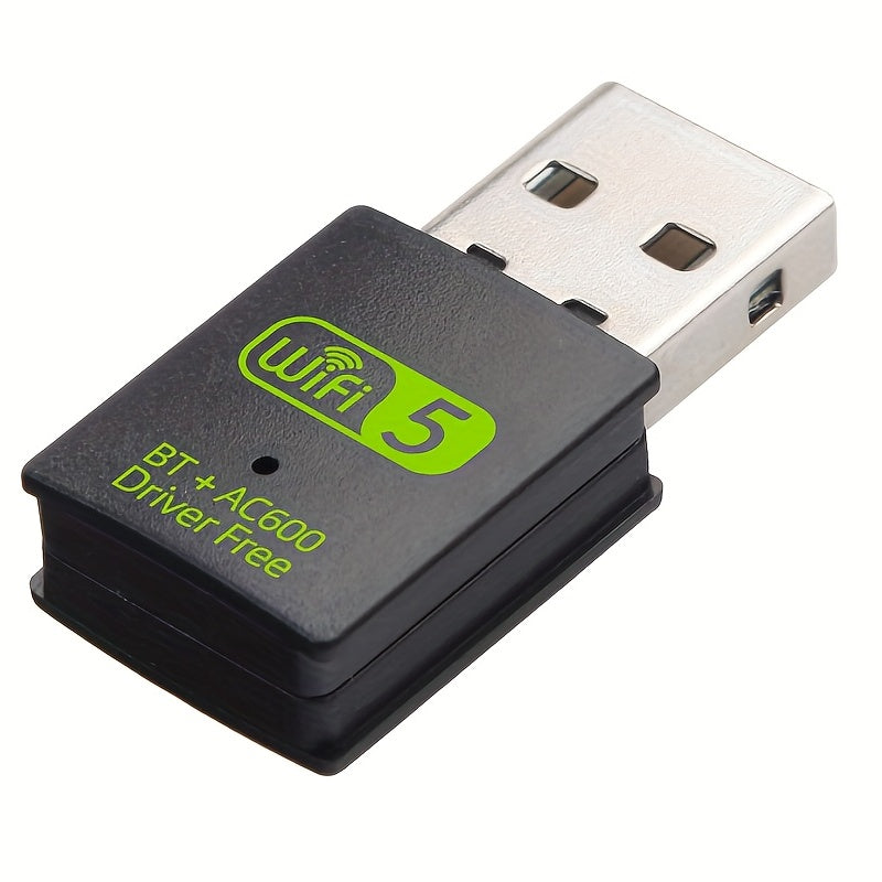 Двухдиапазонный USB WiFi-адаптер для ПК и ноутбука 600 Мбит/с, 2.4 ГГц, 5 ГГц, беспроводной донгл