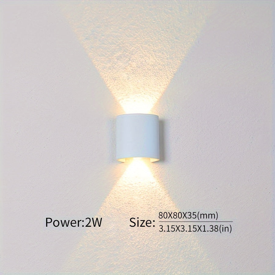 Wall Light with Adjustable Wattage 2W-10W for Indoor and Outdoor Use 85-265V