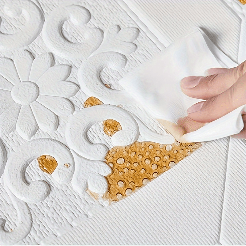 20pcs Waterproof 3D Foam Wall Tile Stickers Self-Adhesive Home Decor for Kitchen Bathroom Living Room