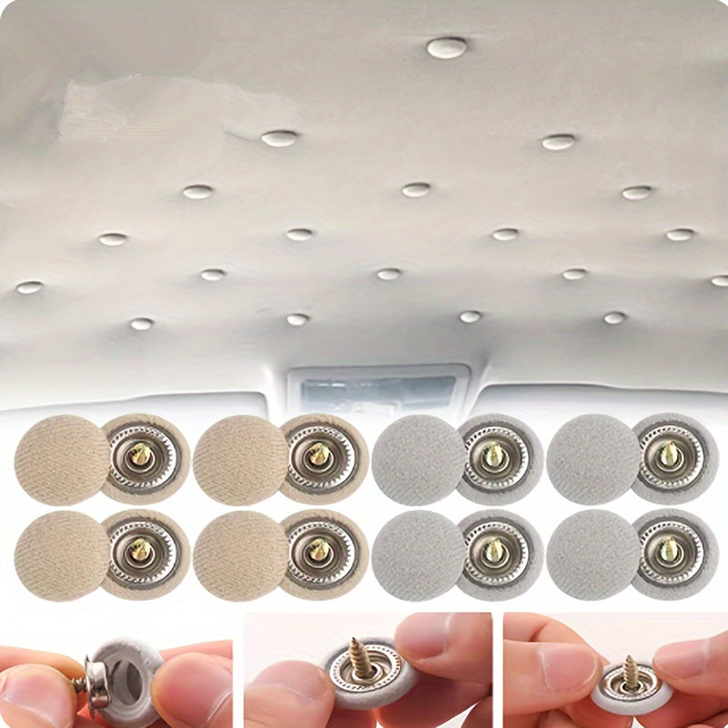 20 piezas de clips de fijación de material textil para reparación de cabeceras de techo de vehículo