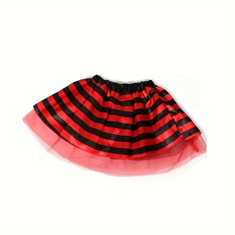 Dance Costume for Girls Tutu Skirt Bee Wings Headband and Dancewear Set