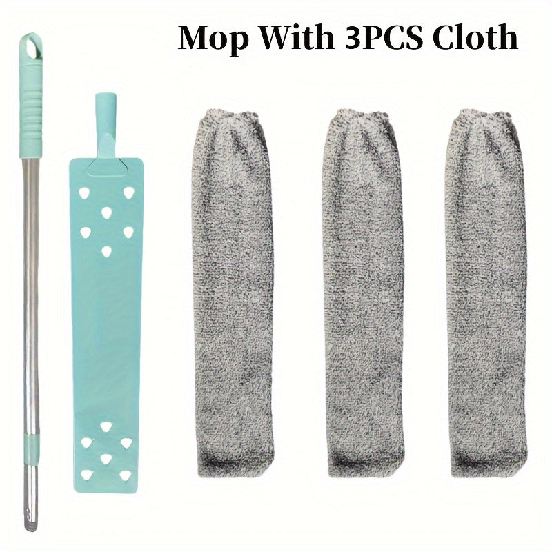 Tezkor tortiladigan chang tozalash tayoqchasi: shift, yotoq, divan va polni tozalash uchun uzoq masofa - batareyaga ehtiyoj yo'q.