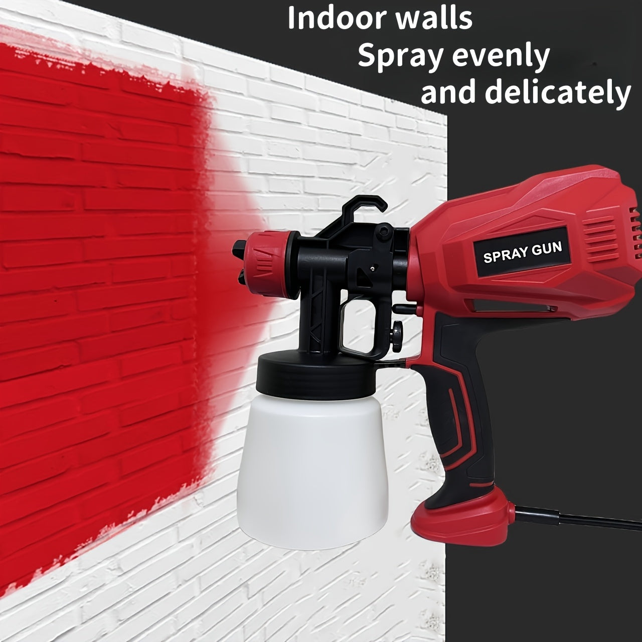 High Power Pneumatic Paint Spray Gun for Latex Wall Painting and Cleaning 220V