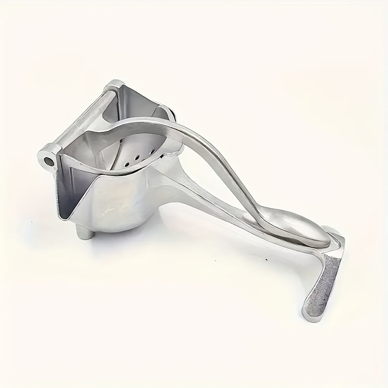 Manual Stainless Steel Citrus Juicer with Non-Slip Base and Easy Clean Aluminum Alloy Fruit Press