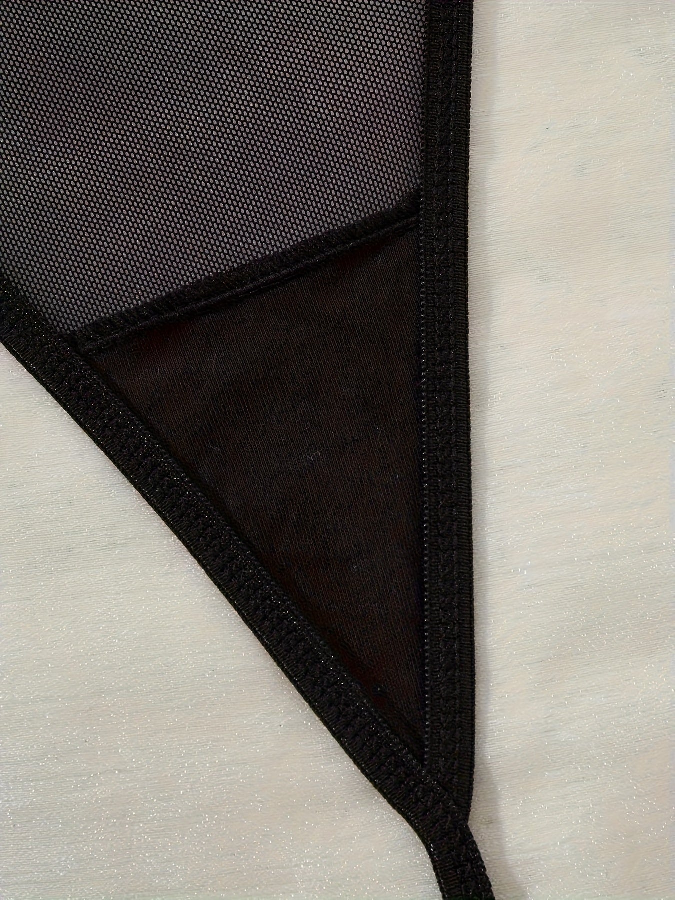 Women's Strapless Backless Lingerie Set with Paneled Design and Hollow Bra