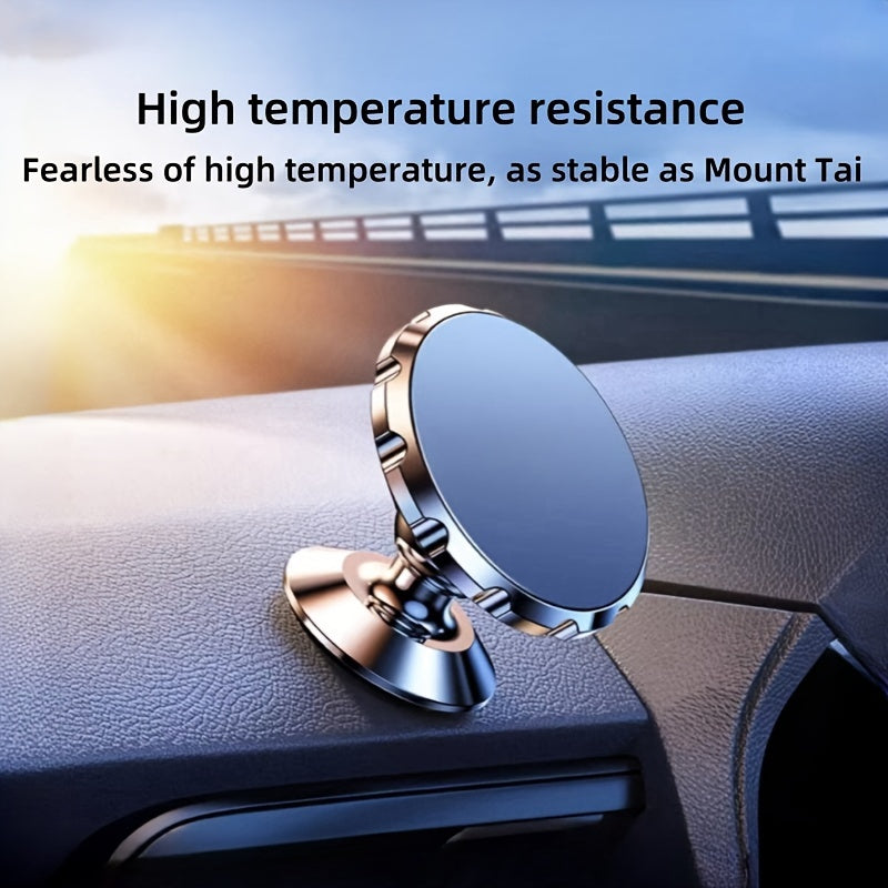 Magnetic Car Phone Holder Aluminum Alloy Universal Mobile Device Mount