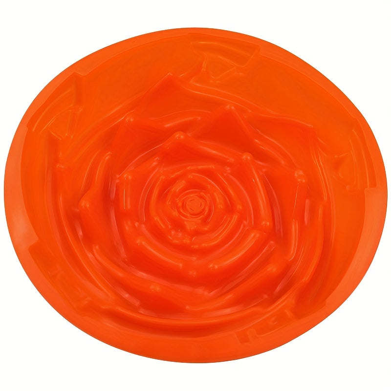 Silicone Cake Pan 24cm with Rose Flower Design for Baking and Pastries