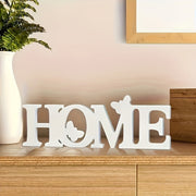 White Faux Wood Love Heart Decor Sign for Weddings Valentine's Day Mother's Day Thanksgiving Tabletop