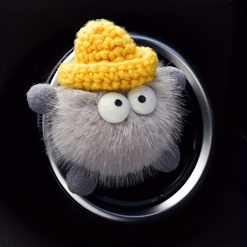 Автомобильный освежитель воздуха с ароматом персика, вязаная клипса на вентиляцию, украшение, длительная свежесть