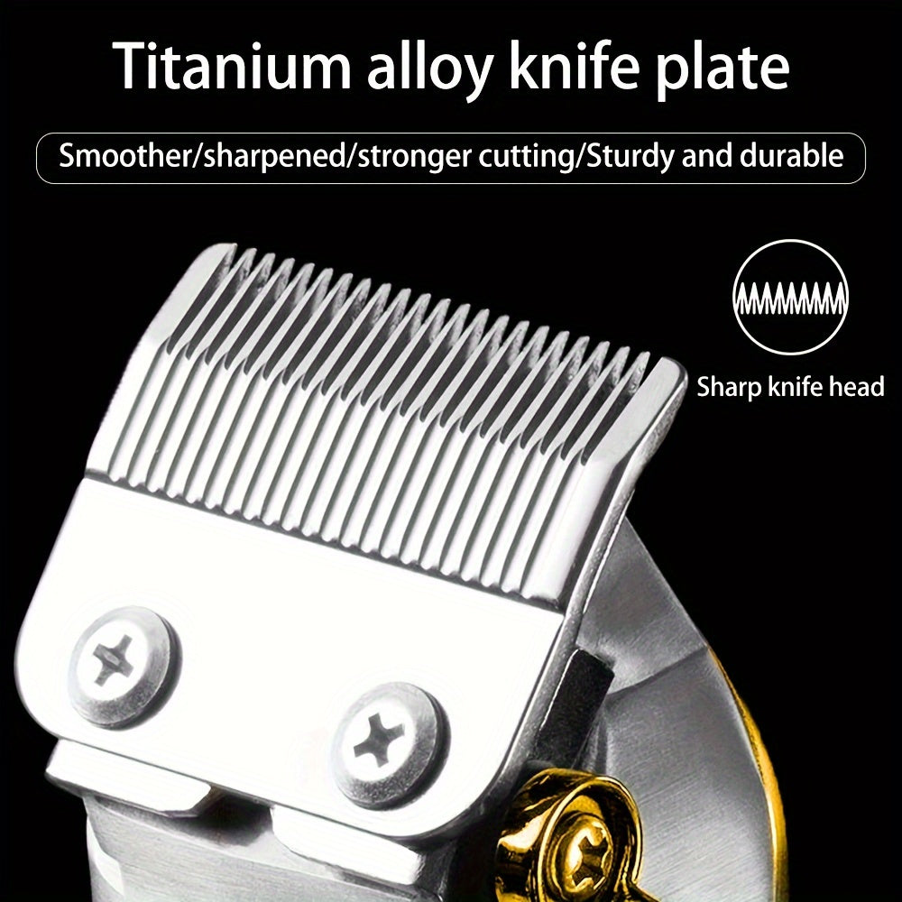 Kit de recortadora de cabello para hombres con carga USB y cuchilla en forma de T