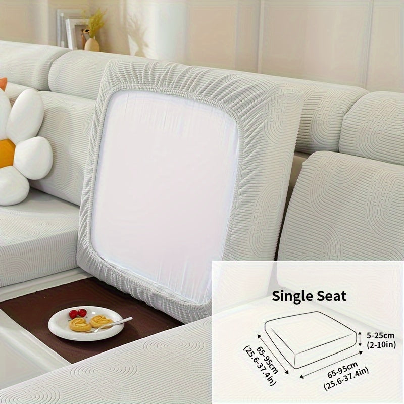 Чехол для дивана жаккард с универсальной посадкой и эластичным дизайном для защиты мебели и домашнего декора в любой комнате.