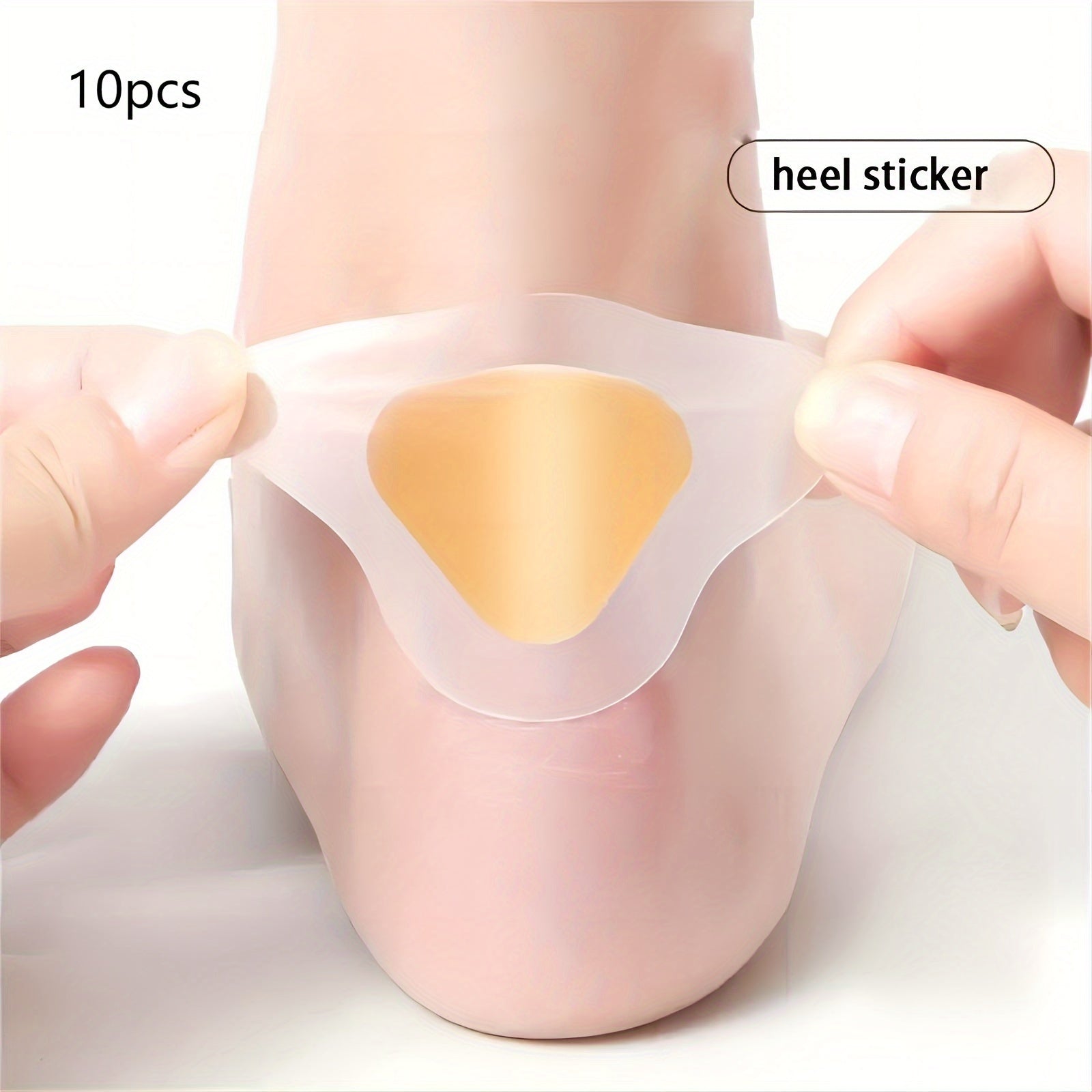 10pcs Gel Heel Protectors Adhesive Foot Pads for Comfort Support