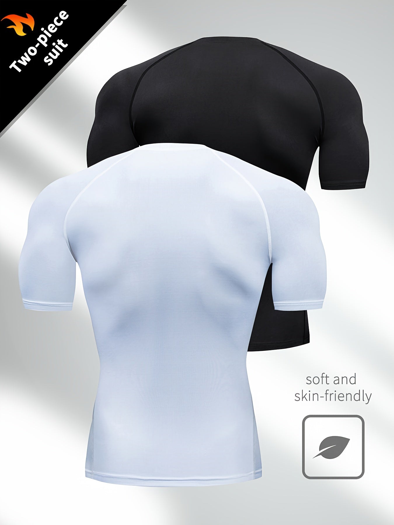 Men's Quick-Dry Slim Fit Short Sleeve T-Shirts for Sports and Casual Wear