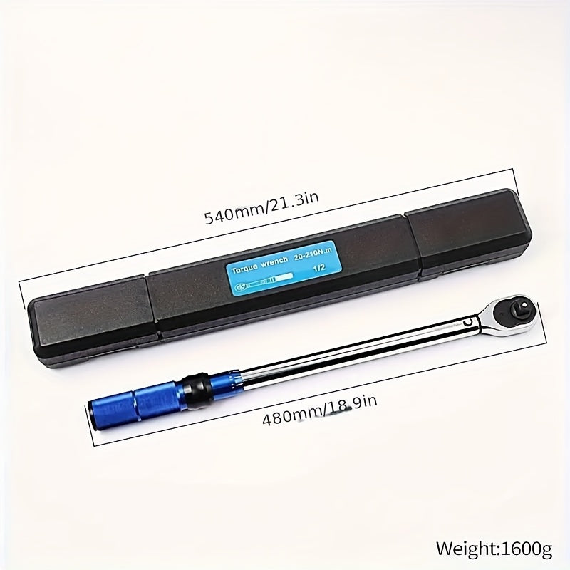Adjustable Industrial-Grade Torque Wrench Auto Mechanic Tool for Accurate Torque