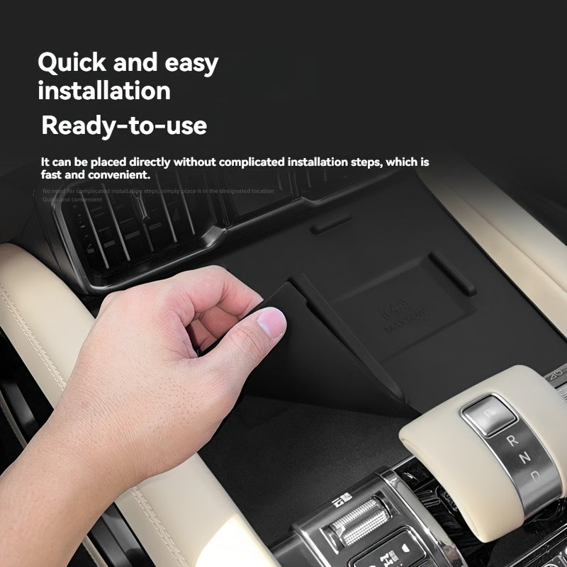 Wireless Charging Anti-Slip Mat for Car Dashboard Durable Silicone Organizer