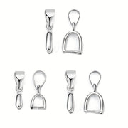 Набор из 20 маленьких серебристых подвесок для ручной работы DIY ювелирных изделий.