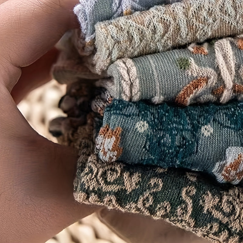 Retro sud uslubidagi gullar bilan bezatilgan bo'yin so'zi, ayollar uchun 8 juft.