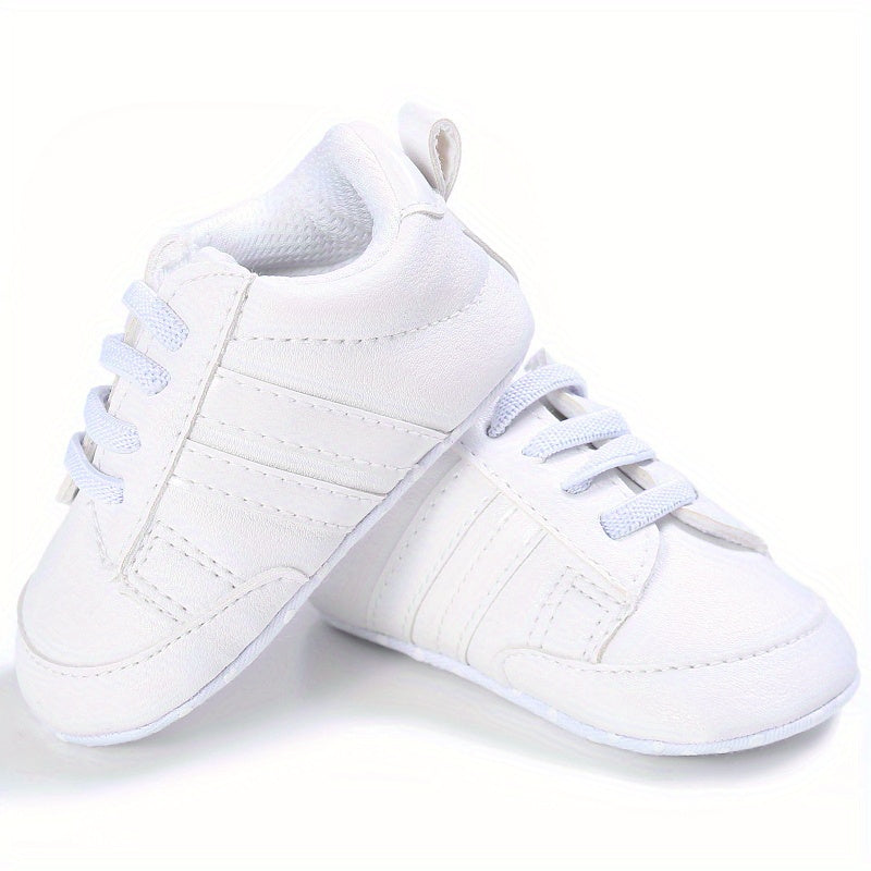 Infant Soft Bottom Stripes Light-Up Sports Shoes for Newborns Spring Fall