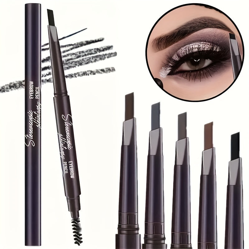 Women Waterproof Double-Ended Eyebrow Pencil Long-Lasting Smudge Proof