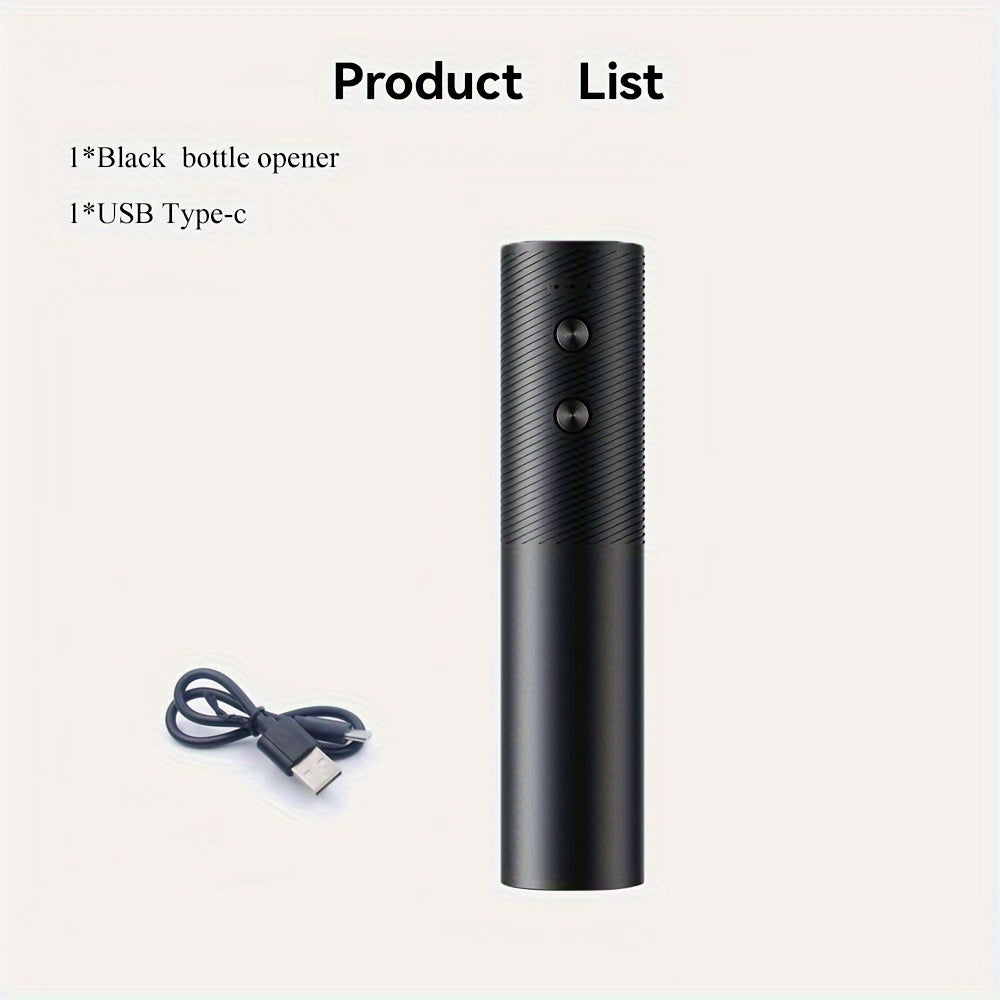 Qayta to'ldiriladigan elektr sharob ochgich avtomatik qopqog'och uchun uy oshxona partiyasi bar to'y qora qizil