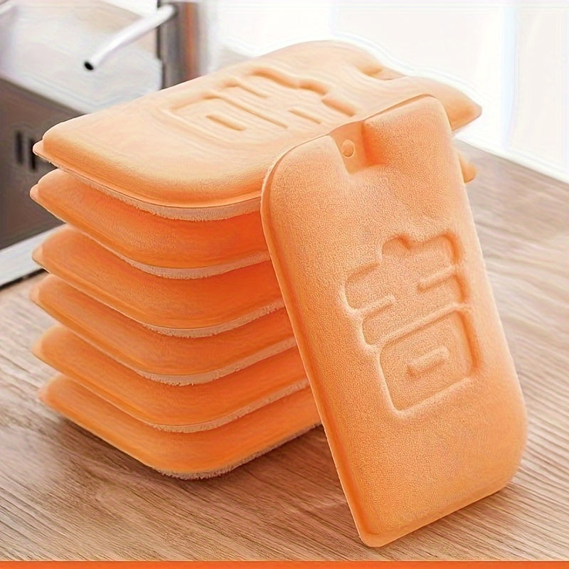 Set of 2 Thick Double-Sided Dishwashing Sponges with Rich Foam and Absorbency