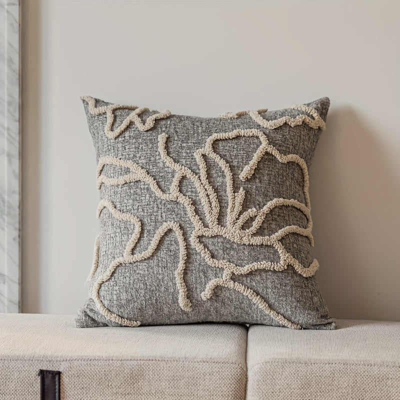 Marokash uslubidagi yostiq qopqog'i, geometrik qirralar dizayni bilan, yumshoq va qulay shenil materialidan tayyorlangan. Uy divanlarini, teras mebellarini, skameykalarni va balkonlarni bezatish uchun mukammal. Yostiq yadrosi kiritilmagan.