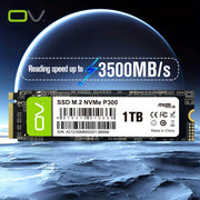 OV PCle 3.0x4 NVMe M.2 2280 SSD, 3500MB/s o'qish tezligi, SLC Cache 3D NAND TLC bilan, 256GB, 512GB va 1TB hajmida PC, stol va noutbuk saqlash uchun mavjud.