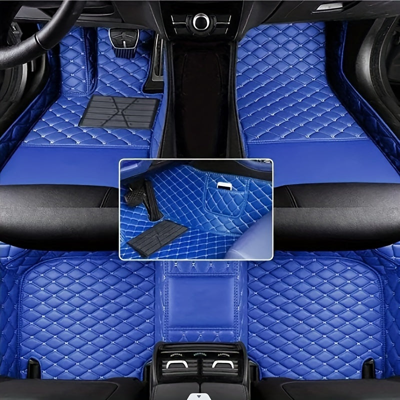 Universal 3D PU Leather Car Floor Mats for Silverado Interior Accessories