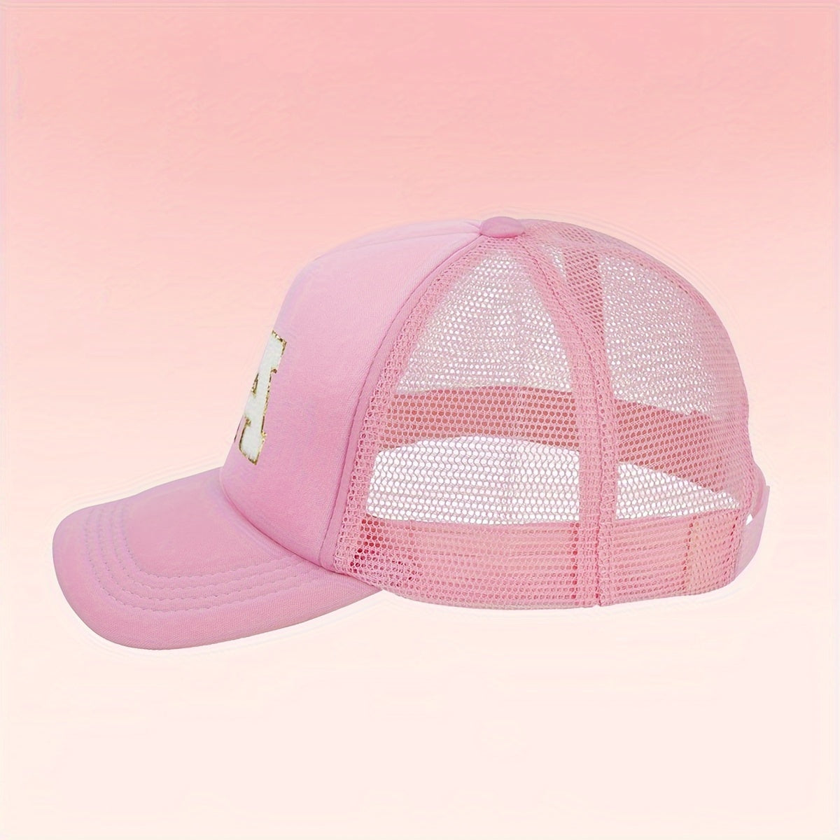 Women's Alphabet Trucker Hat and Mini Shoulder Bag Set Lightweight Casual Accessories