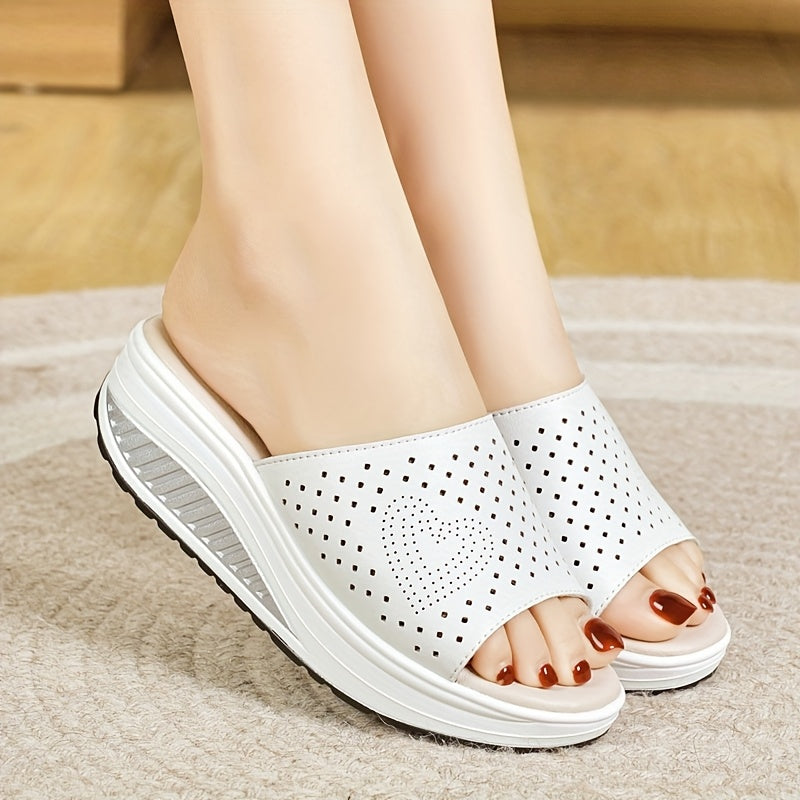 Women's Breathable Mid-Heel Sandals Lightweight Comfortable All-Season