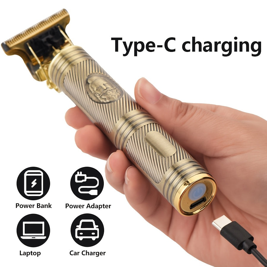 Erkaklar uchun simsiz elektr soch kesgich va clipper to'plami, USB orqali zaryadlanadigan litiy batareyali, raqamli displey, cho'tka, tarak va tozalash aksessuarlar bilan. Unikal barbershop uslubidagi soqol qirqish mashinasi