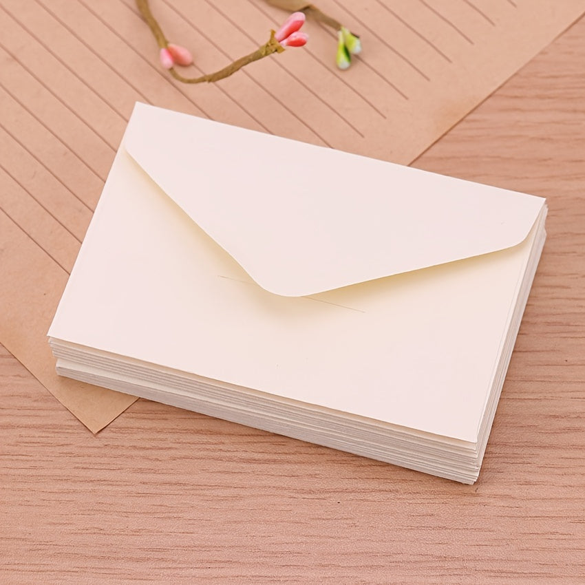 20pcs White Black Kraft Paper Window Wedding Envelopes Gummed Gift Invitation